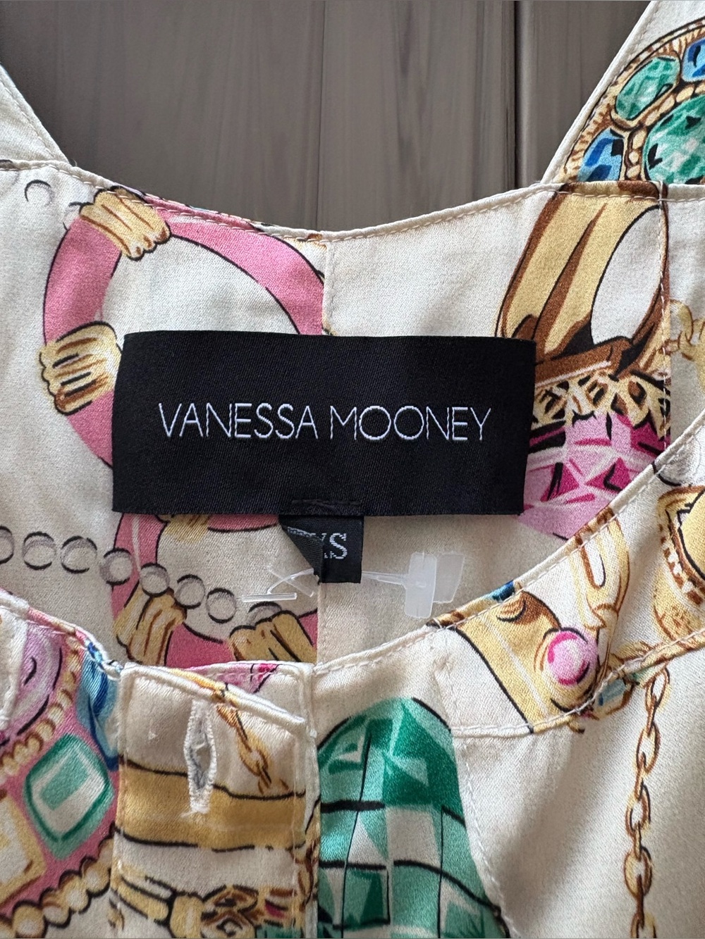 VANESSA MOONEY The Elisabeth Romper Dress In Vintage Jewelry Scarf Print - Picture 5 of 7